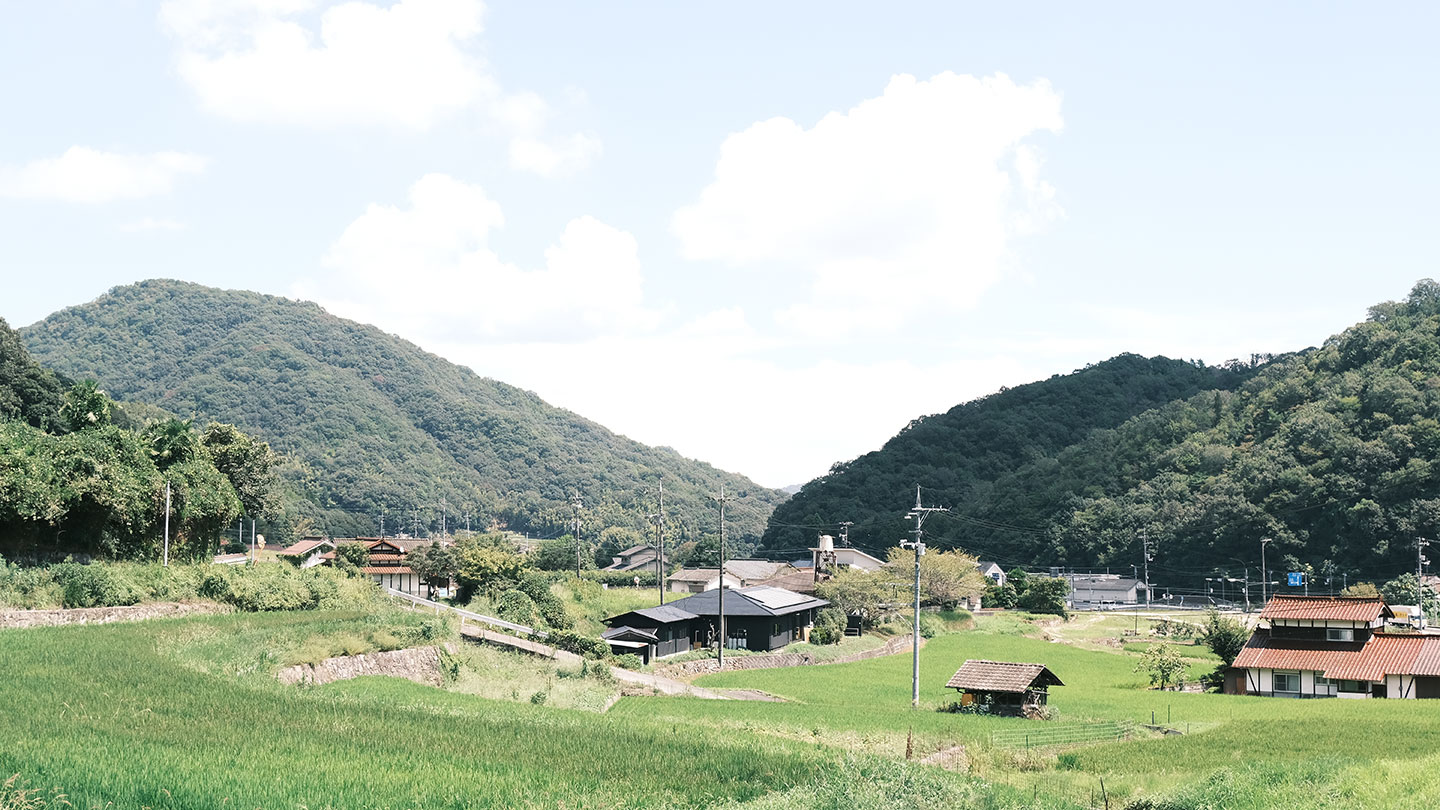 限界集落である、田万里町の風景。井本さんにとってこの場所は「ピンチ」ではなく「チャンス」