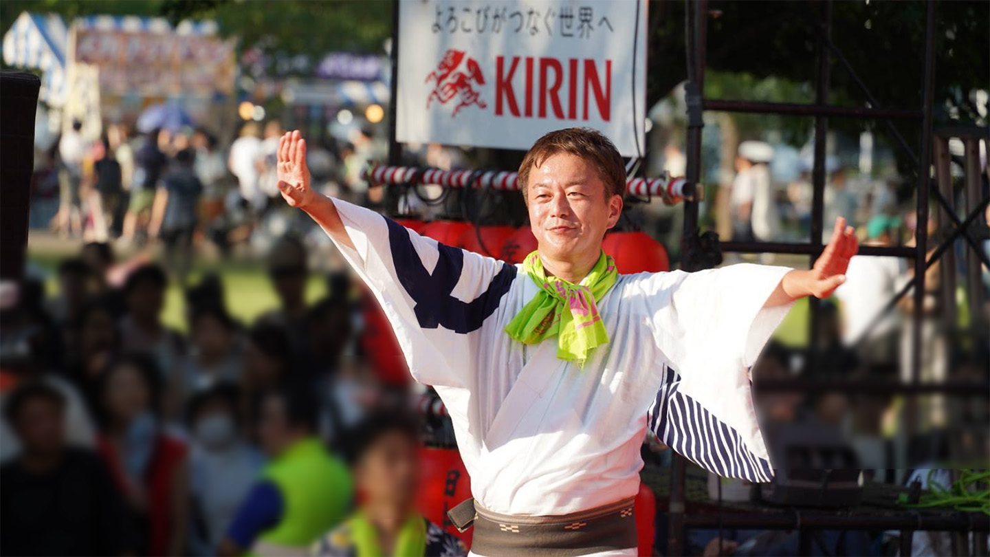 中野駅前大盆踊り大会、鳳蝶美成