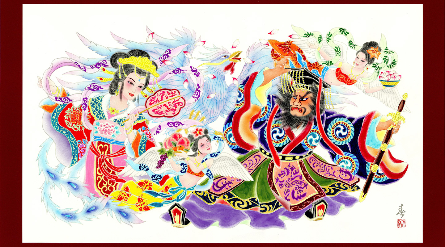 ねぶた『西王母の祝福』の下絵