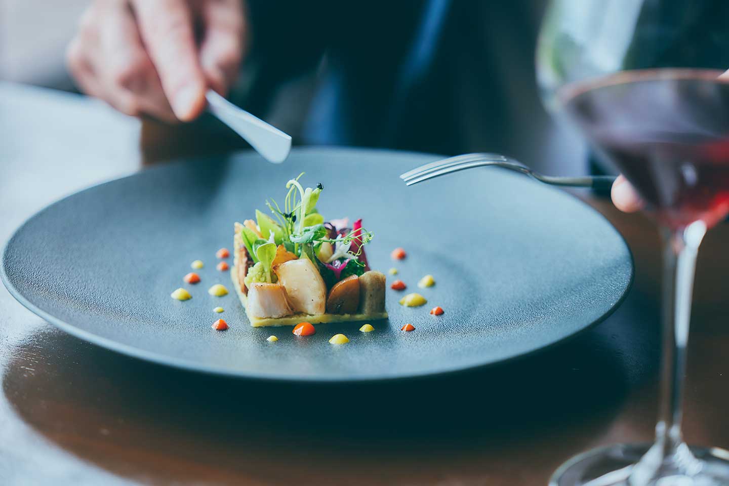 Niki Hills Winery内のレストランでいただけるお料理