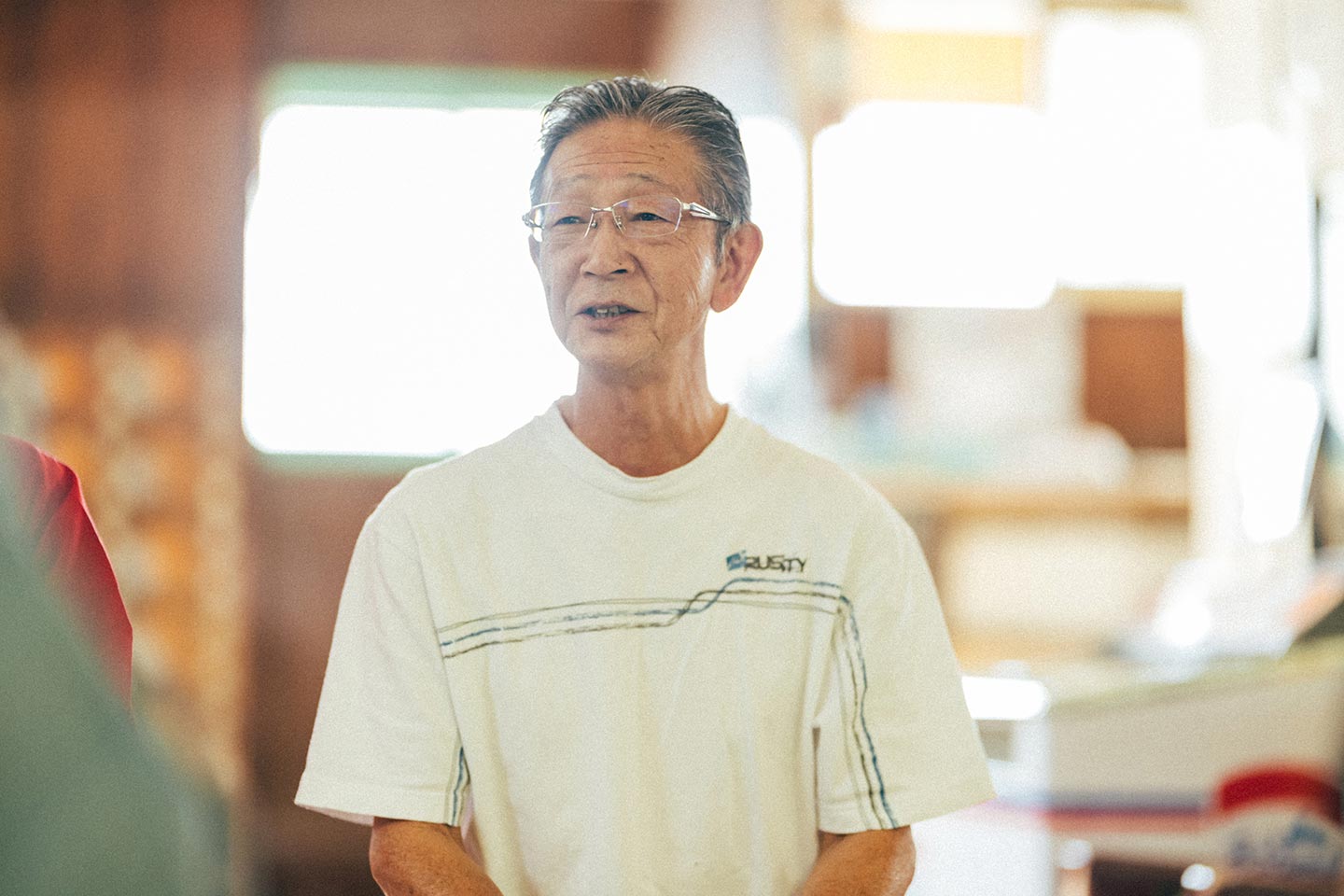 油川温泉の脱衣所で、お話を聞かせてくれた佐藤孝一さん