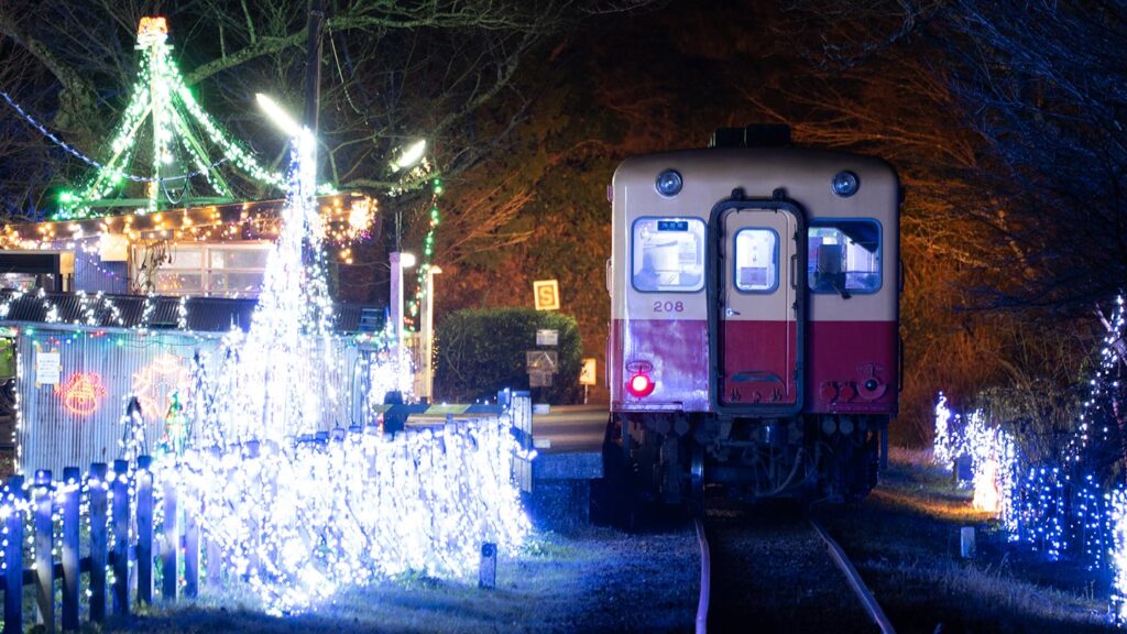 小湊鐵道のイルミネーション
