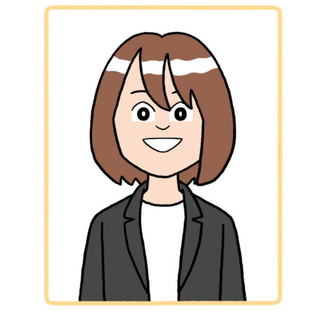 ジャケットを着た女性のイラスト